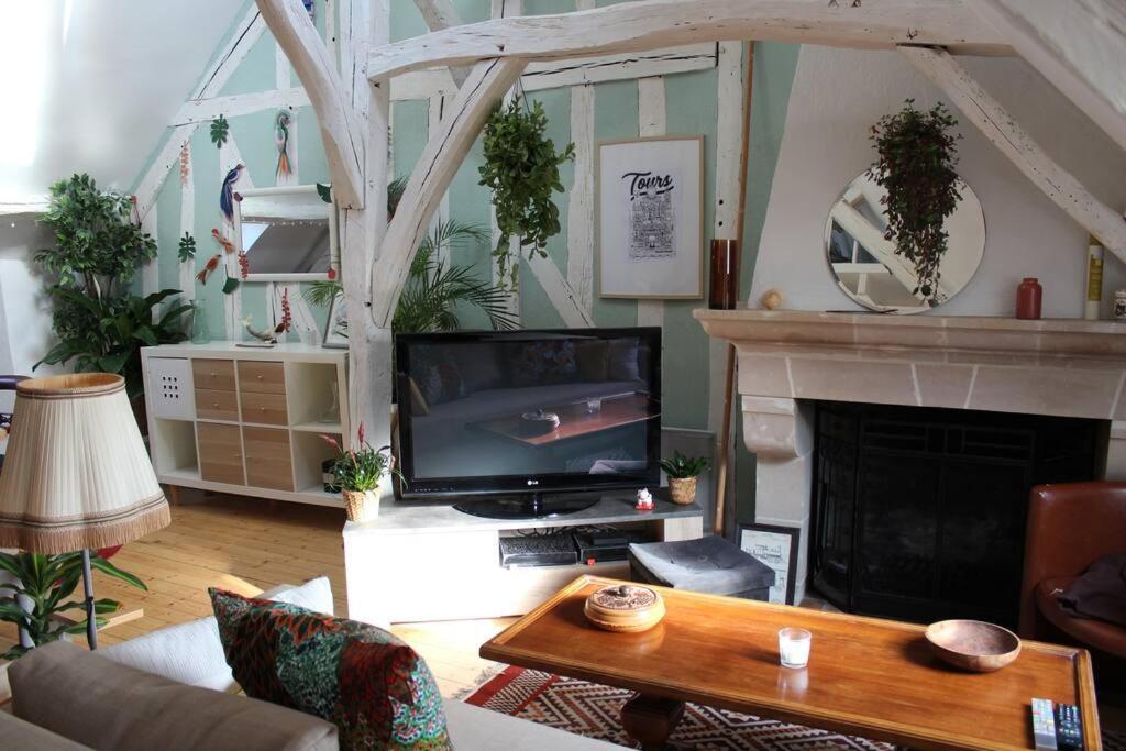 Charmant Appartement Vieux Tours Esterno foto